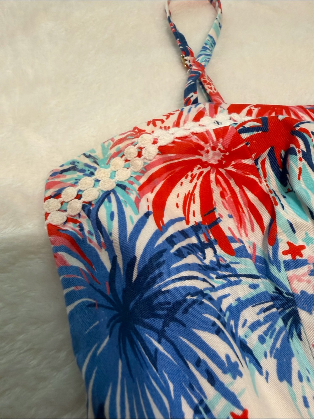Lilly Pulitzer Jesse Romper in Feelin Sparks - Picture 6 of 9
